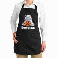 Funny Halloween Moo Deng Baby Hippo Boo Deng Ghost Costume Apron