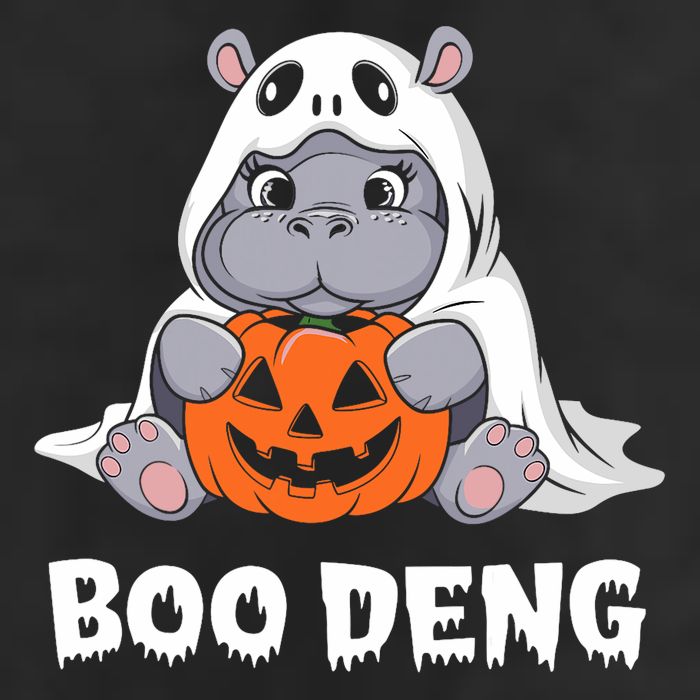 Funny Halloween Moo Deng Baby Hippo Boo Deng Ghost Costume Adult Drive Performance Visor