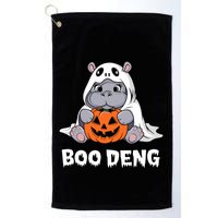 Funny Halloween Moo Deng Baby Hippo Boo Deng Ghost Costume Golf Towel