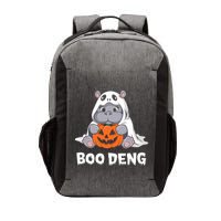 Funny Halloween Moo Deng Baby Hippo Boo Deng Ghost Costume Vector Backpack