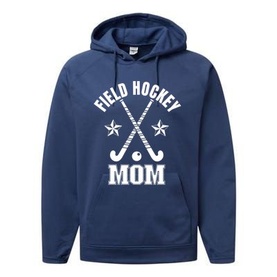 Field Hockey Mom Cute Gift Performance Fleece Hoodie