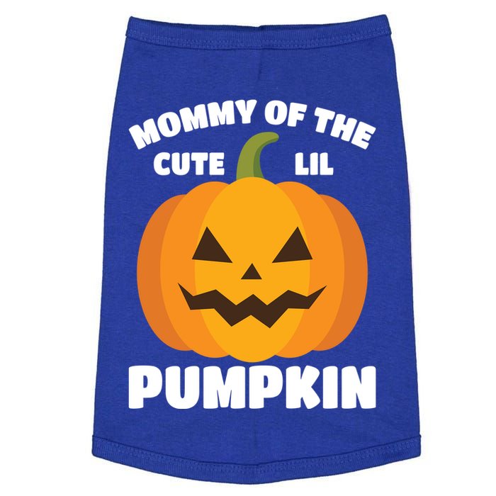 Funny Halloween Mommy Of The Cute Lil Pumpkin Funny Gift Doggie Tank