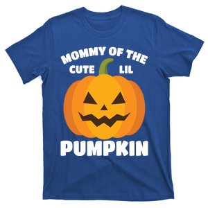 Funny Halloween Mommy Of The Cute Lil Pumpkin Funny Gift T-Shirt