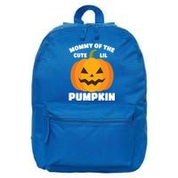 Funny Halloween Mommy Of The Cute Lil Pumpkin Funny Gift 16 in Basic Backpack