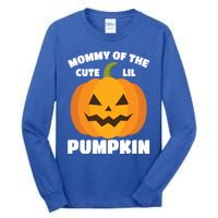 Funny Halloween Mommy Of The Cute Lil Pumpkin Funny Gift Tall Long Sleeve T-Shirt