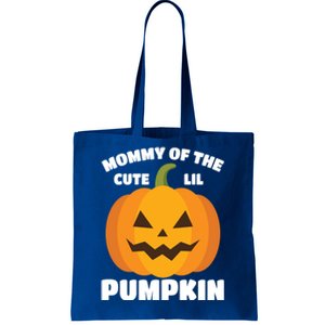 Funny Halloween Mommy Of The Cute Lil Pumpkin Funny Gift Tote Bag