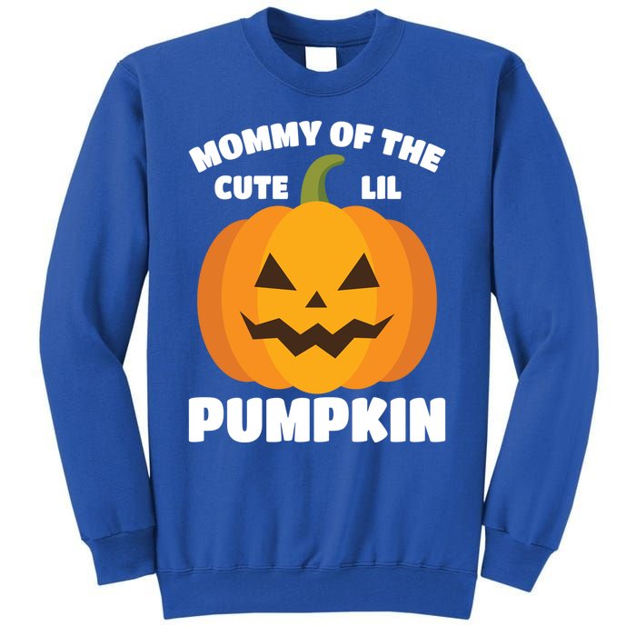 Funny Halloween Mommy Of The Cute Lil Pumpkin Funny Gift Tall Sweatshirt