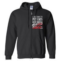 Cats Horror Movie Fan Halloween Horror Cat Lover Gifts Full Zip Hoodie