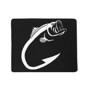 Fish Hook Minimal Art Cool Fishing Lover Mousepad