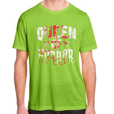 Funny Horror Movie Gift Scary Queen Of Horror Mother's Day Adult ChromaSoft Performance T-Shirt