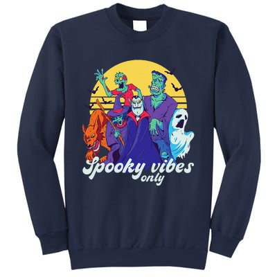 Funny Horror Movies Halloween Spooky Vibes Only Graphic Sweatshirt