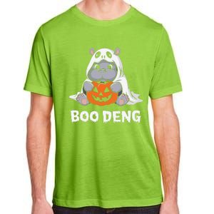 Funny Halloween Moo Deng Baby Hippo Boo Deng Ghost Costume Gift Adult ChromaSoft Performance T-Shirt