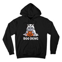 Funny Halloween Moo Deng Baby Hippo Boo Deng Ghost Costume Gift Hoodie