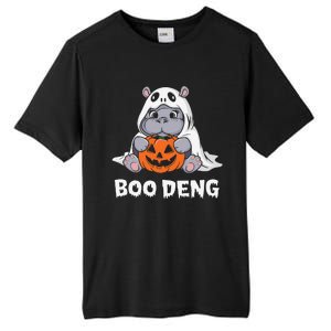 Funny Halloween Moo Deng Baby Hippo Boo Deng Ghost Costume Gift Tall Fusion ChromaSoft Performance T-Shirt