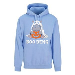 Funny Halloween Moo Deng Baby Hippo Boo Deng Ghost Costume Gift Unisex Surf Hoodie