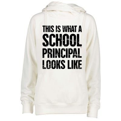 Funny Highschool Middle And Eletary School Principal Gift Womens Funnel Neck Pullover Hood