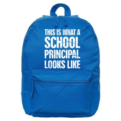 Funny Highschool Middle And Eletary School Principal Gift 16 in Basic Backpack