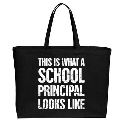 Funny Highschool Middle And Eletary School Principal Gift Cotton Canvas Jumbo Tote