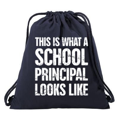 Funny Highschool Middle And Eletary School Principal Gift Drawstring Bag