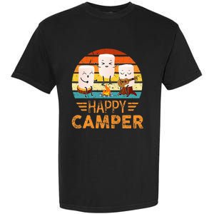 Funny Happy Marshmallow Camper Cute Garment-Dyed Heavyweight T-Shirt