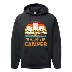 Funny Happy Marshmallow Camper Cute Performance Fleece Hoodie