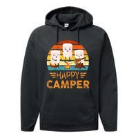 Funny Happy Marshmallow Camper Cute Performance Fleece Hoodie