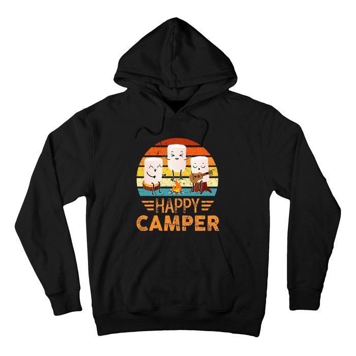 Funny Happy Marshmallow Camper Cute Hoodie