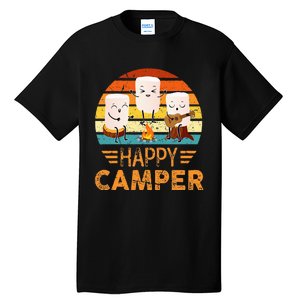 Funny Happy Marshmallow Camper Cute Tall T-Shirt