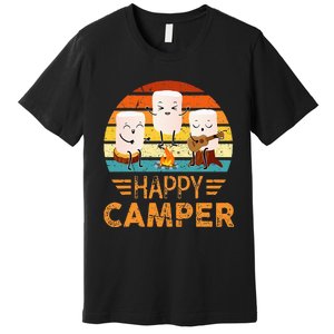 Funny Happy Marshmallow Camper Cute Premium T-Shirt