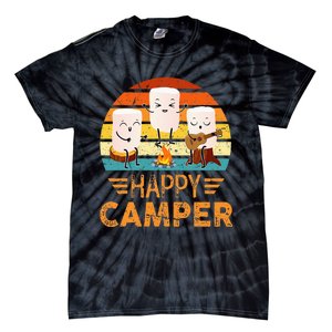 Funny Happy Marshmallow Camper Cute Tie-Dye T-Shirt