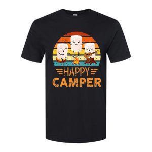 Funny Happy Marshmallow Camper Cute Softstyle CVC T-Shirt