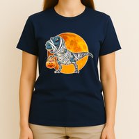 Funny Halloween Mummy TRex T-Shirt