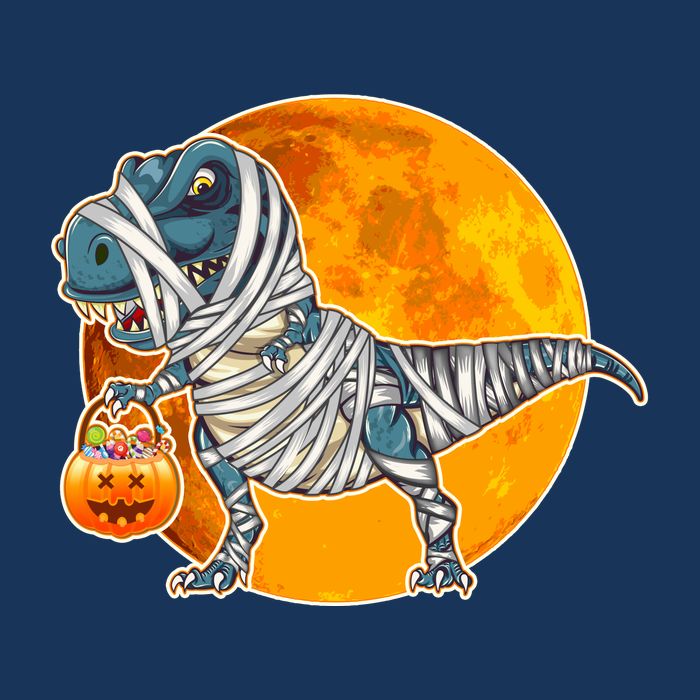 Funny Halloween Mummy TRex T-Shirt
