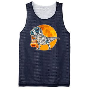 Funny Halloween Mummy TRex Mesh Reversible Basketball Jersey Tank