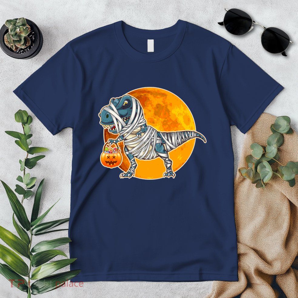 Funny Halloween Mummy TRex Premium T-Shirt