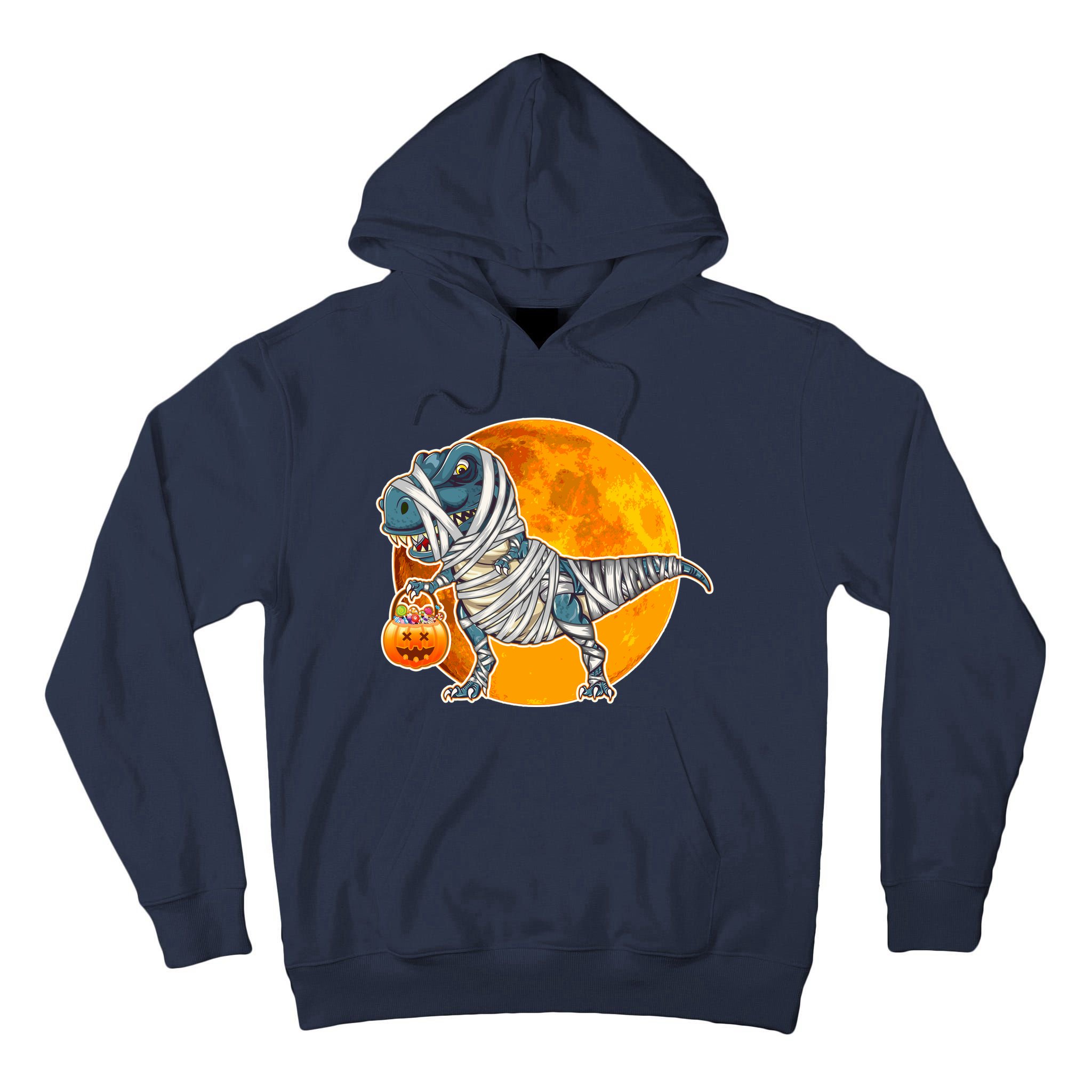 Funny Halloween Mummy TRex Tall Hoodie
