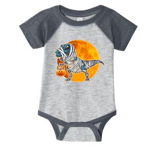 Funny Halloween Mummy TRex Infant Baby Jersey Bodysuit