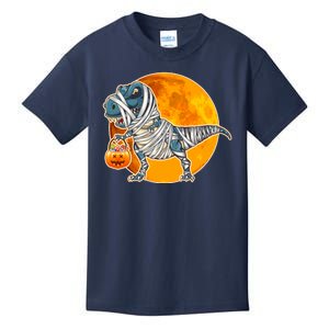 Funny Halloween Mummy TRex Kids T-Shirt