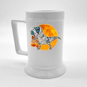 Funny Halloween Mummy TRex Beer Stein