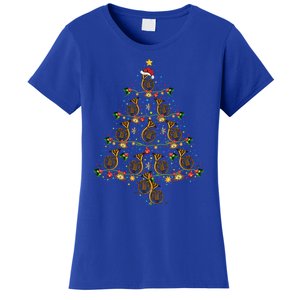 French Horn Music Lover Xmas Gift French Horn Christmas Tree Great Gift Women's T-Shirt