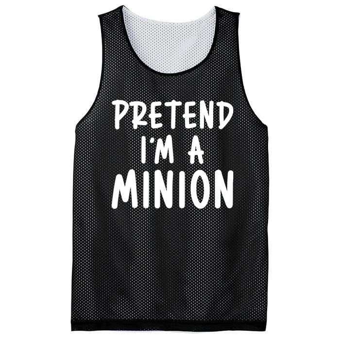 Funny Halloween Minion Pretend Im A Minion Costume Party Gift Mesh Reversible Basketball Jersey Tank