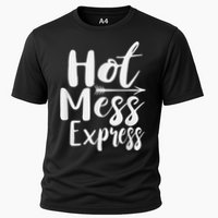 Funny Hot Mess Express Life Status Performance Shirt