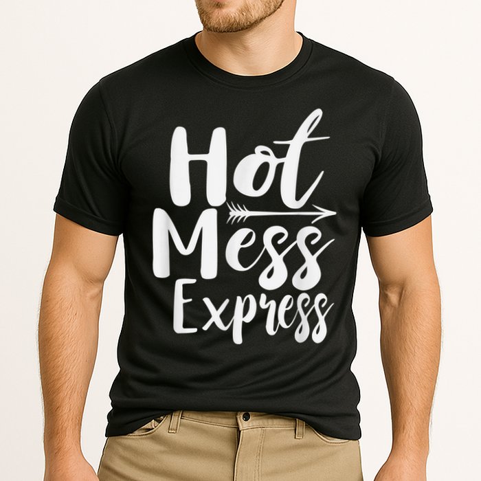 Funny Hot Mess Express Life Status Performance Shirt