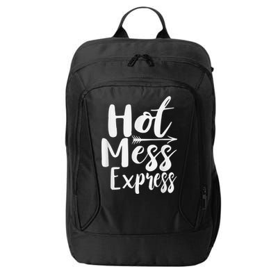 Funny Hot Mess Express Life Status City Backpack
