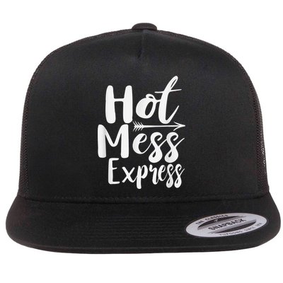 Funny Hot Mess Express Life Status Flatbill Hat