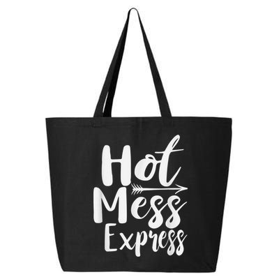 Funny Hot Mess Express Life Status 25L Jumbo Tote