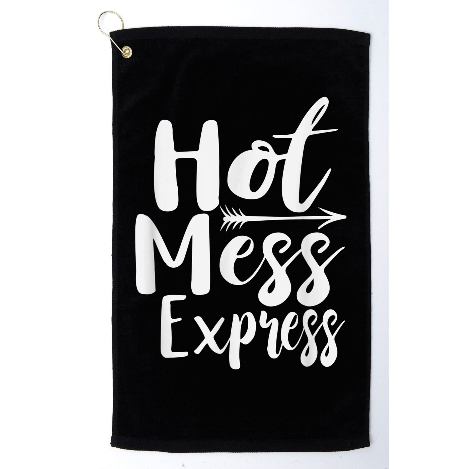 Funny Hot Mess Express Life Status Golf Towel