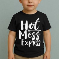 Funny Hot Mess Express Life Status Toddler T-Shirt