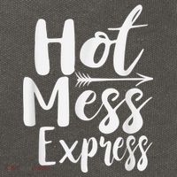 Funny Hot Mess Express Life Status Cotton Canvas Backpack
