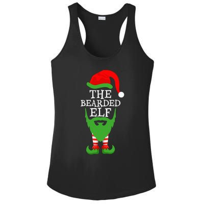 Festive Holiday Matching Ugly Christmas Sweater Bearded Elf Ladies PosiCharge Competitor Racerback Tank